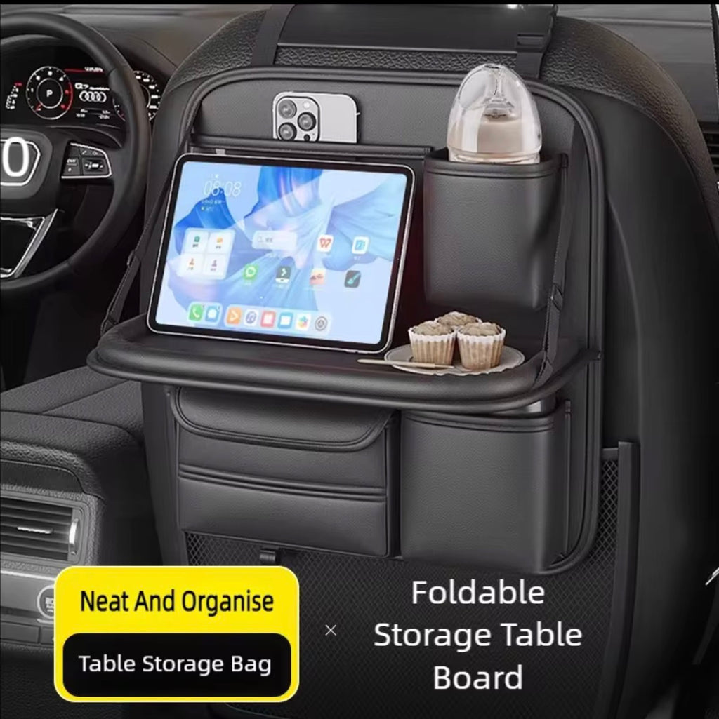 Organisateur de siège arrière voiture – Car Seat Organizer avec table pliable