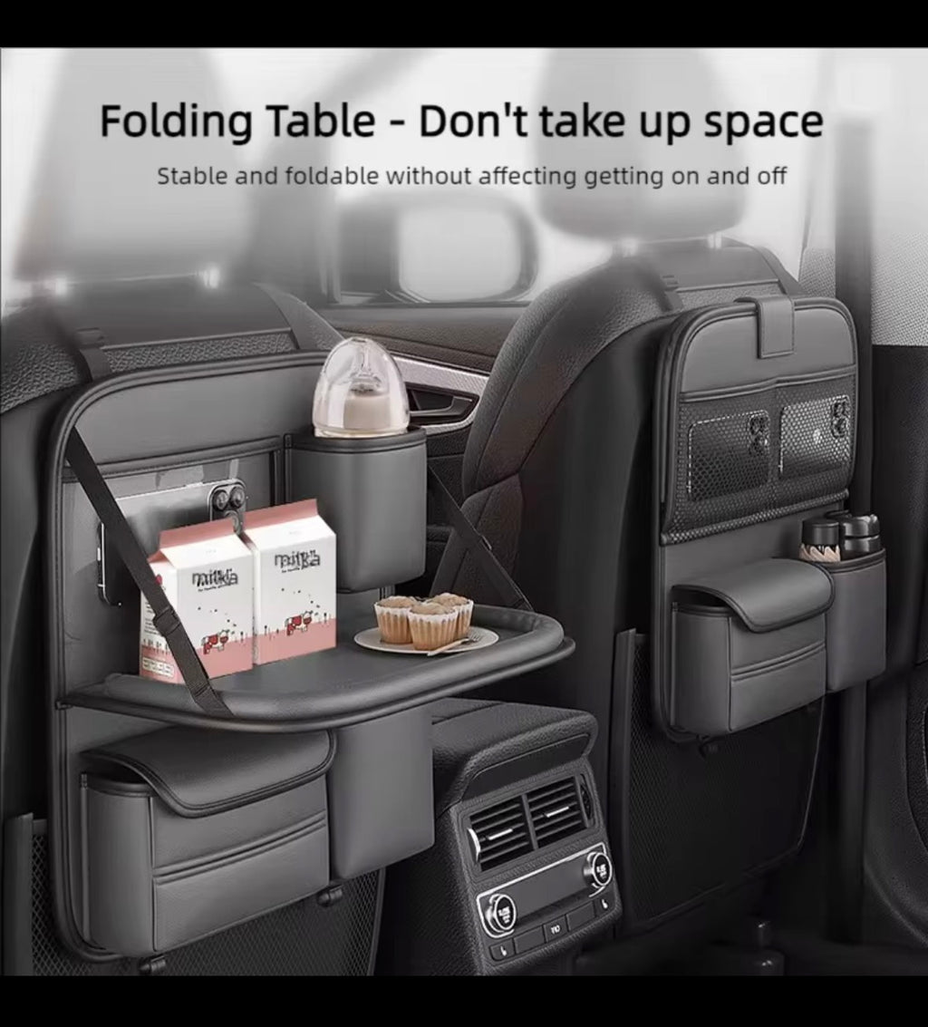 Organisateur de siège arrière voiture – Car Seat Organizer avec table pliable