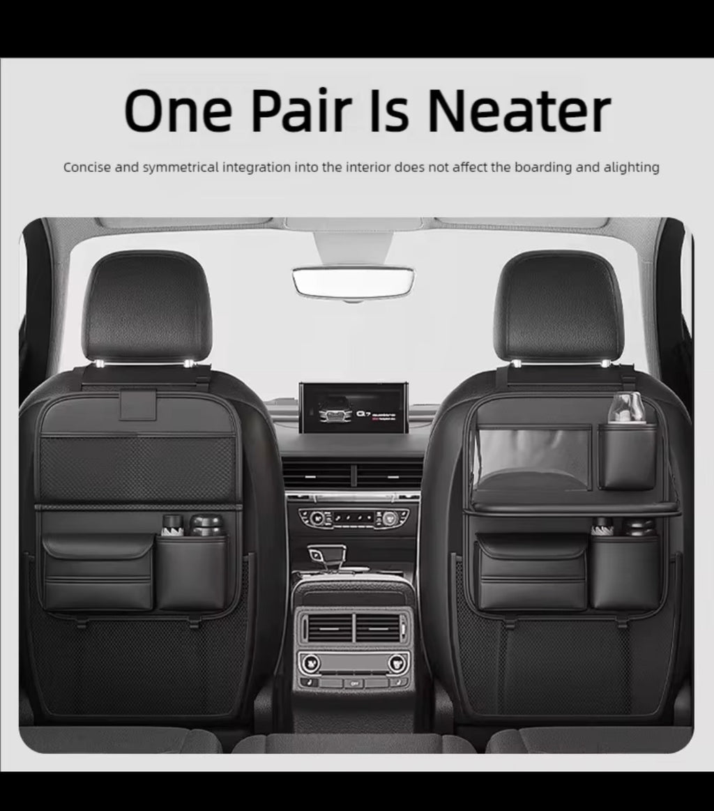 Organisateur de siège arrière voiture – Car Seat Organizer avec table pliable
